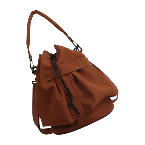 Uqezagpa Große Kapazität Bucket Bag Oxford Schulter Handtasche Crossbody Taschen Satchel für Pendler und Freizeitaktivitäten Damentasche, braun, One Size Uqezagpa Große Kapazität Bucket Bag Oxford Schulter Handtasche Crossbody Taschen Satchel für Pendler und Freizeitaktivitäten Damentasche, braun, One Size von Uqezagpa