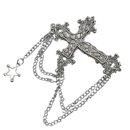 Uqezagpa Haarspange für Mädchen, Kreuz, stilvoll, süß, flach, stilvolle Haarspange, Kreuz, elegante Haarspange von Uqezagpa