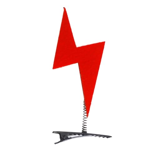 Uqezagpa Haarspange mit Ausrufezeichen, lustig, auffällig, mit Blume, Seitenclip für Mädchen, lustige Haarspange, realistisch, auffälliges Haar von Uqezagpa