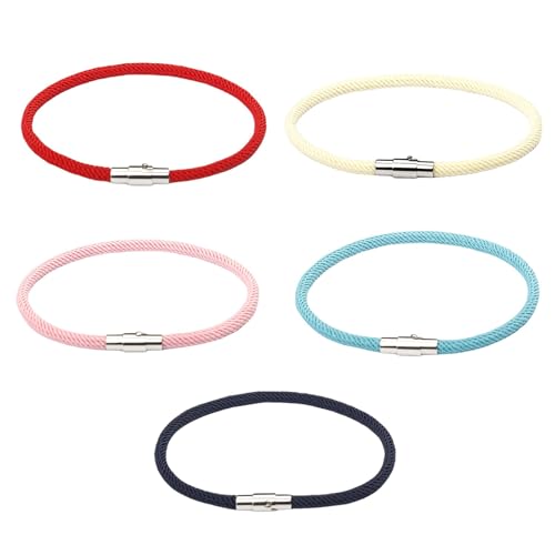 Uqezagpa Handgefertigter geflochtener Armband-Anhänger, einzigartig, geflochtenes Nylon, Freundschaft mit Verschluss, für Damen und Herren von Uqezagpa