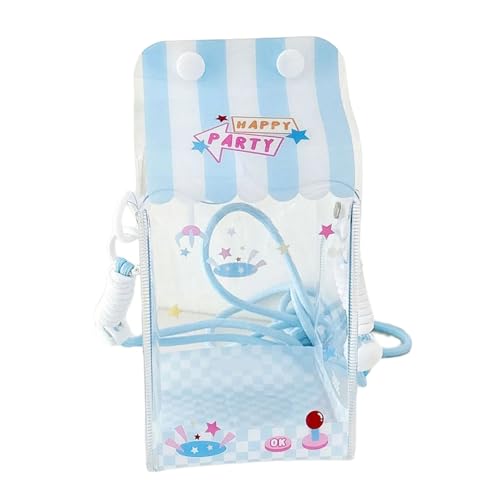 Uqezagpa Harajukus Itabag Umhängetasche Transparente Tasche Handy Geldbörse Damen Crossbody Taschen Handtasche Satchel für Frauen Crossbody Schulter, Krallenmaschine, One Size von Uqezagpa