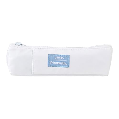 Uqezagpa Journal Pencil Bag Pen Holder with Adjustable Elastic Band Pencil Case Notebook Holder School Office Supplies Pen with Adjustable Elastic Band Case Journal Bag for Girls, weiß von Uqezagpa