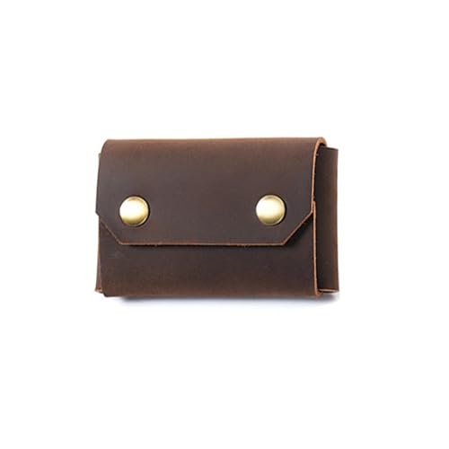 Uqezagpa Kartenhalter für Damen und Herren, Visitenkartenetui, Kreditkartenhalter, großes Fassungsvermögen, Geldbörse, große Kapazität, Geldbörse für Damen und Herren, Kaffeebraun von Uqezagpa