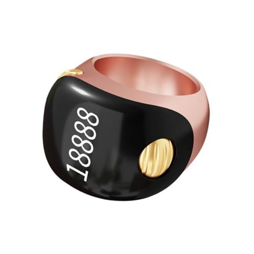 Uqezagpa Kleine Tasbih-Zikr-Ringe, 3 Größen, austauschbare Gebetszähler-Ringe, wasserdicht, digitaler Fingerzähler, 18mm20mm 22mm, ABS + Kieselgel von Uqezagpa