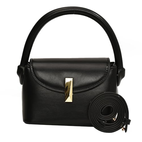 Uqezagpa Kleine quadratische Tasche, PU-Leder, Umhängetasche, funktionelle Umhängetasche mit einem Hauch von Raffinesse für Mädchen und Frauen, lässig, Schwarz , One Size Uqezagpa Kleine quadratische Tasche, PU-Leder, Umhängetasche, funktionelle Umhängetasche mit einem Hauch von Raffinesse für Mädchen und Frauen, lässig, Schwarz , One Size von Uqezagpa