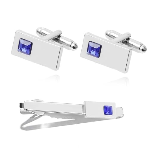 Uqezagpa Krawattenklammer mit Musiknoten, Anzug, Manschettenknöpfe, Business-Krawattenklammer mit Strasssteinen, für besondere Anlässe, 10cm x 10cm x 5cm, Metalllegierung von Uqezagpa