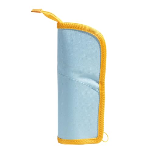 Uqezagpa Kreatives faltbares Federmäppchen mit Reißverschluss, faltbares Federmäppchen, multifunktionaler Halter für Kinder, Studenten, Prüfungen, Bürobedarf, blau Uqezagpa Kreatives faltbares Federmäppchen mit Reißverschluss, faltbares Federmäppchen, multifunktionaler Halter für Kinder, Studenten, Prüfungen, Bürobedarf, blau von Uqezagpa