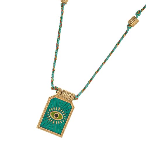 Uqezagpa Künstlerische Retro Stile Tarot Karten Anhänger Halskette Mode Frauen Halskette Mit Einem Retro Tarot Kartenanhänger Mystische Designs von Uqezagpa