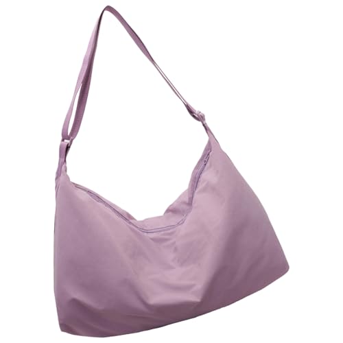 Uqezagpa Lässige Nylon-Achseltasche für Damen, reichlich Stauraum, Schultertasche, einfacher Zugriff, Crossbody-Tasche für Schule, Reisen, Mädchen, Crossbody-Tasche, violett, One Size Uqezagpa Lässige Nylon-Achseltasche für Damen, reichlich Stauraum, Schultertasche, einfacher Zugriff, Crossbody-Tasche für Schule, Reisen, Mädchen, Crossbody-Tasche, violett, One Size von Uqezagpa