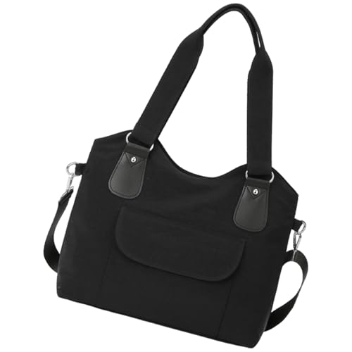 Uqezagpa Mehrzweck-Umhängetasche für Damen und Herren, praktische und modische Schultertasche, Handtasche für verschiedene Anlässe, Reisebegeisterte, Schwarz , One Size von Uqezagpa