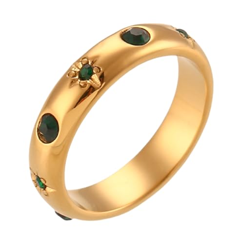 Uqezagpa Metallringe mit modischen Designs, zarte Ringe, einzigartiger Handschmuck, Geschenk für modische Frauen, elegante Frauen, O, Wie beschrieben, Wie beschrieben von Uqezagpa