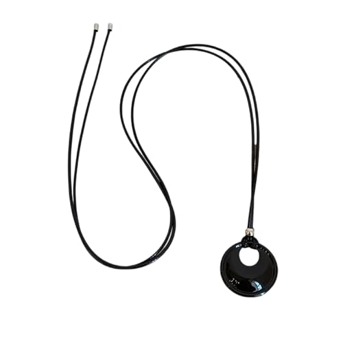 Uqezagpa Mode PU Leder Halskette Vielseitige PU Leder Halskette Mit Eleganten Glücksringen Designs Für Frauen Einfach Stilvoll von Uqezagpa