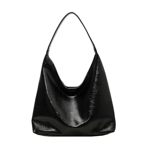 Uqezagpa Modische Umhängetasche aus PU-Leder für Damen und Mädchen, lässige Handtasche mit geräumigem Innenraum, für den täglichen Gebrauch, unverzichtbare elegante Einkaufstasche, Schwarz , One Size Uqezagpa Modische Umhängetasche aus PU-Leder für Damen und Mädchen, lässige Handtasche mit geräumigem Innenraum, für den täglichen Gebrauch, unverzichtbare elegante Einkaufstasche, Schwarz , One Size von Uqezagpa