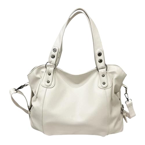 Uqezagpa Modische Umhängetasche für den täglichen Gebrauch, verstellbarer Riemen, lässige Umhängetaschen, PU-Leder, Umhängetasche mit Tragegriff oben, Damen-Schultertasche, weiß, One Size Uqezagpa Modische Umhängetasche für den täglichen Gebrauch, verstellbarer Riemen, lässige Umhängetaschen, PU-Leder, Umhängetasche mit Tragegriff oben, Damen-Schultertasche, weiß, One Size von Uqezagpa