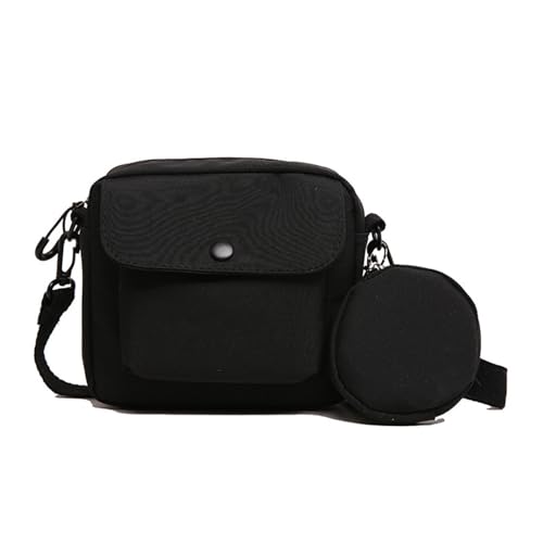Uqezagpa Modische kleine Umhängetasche, Eelgant, lässige Handytasche, praktische Schultertasche mit Münztaschen für Damen und Herren, Handytaschen, Schwarz , One Size von Uqezagpa