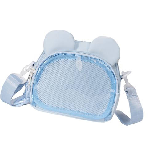 Uqezagpa Modische transparente Unisex-Tasche für Cosplay, Event, Streetwear, Outfits, leicht, Nylon, große Aufbewahrung, Anime-Thema, lässig, hellblau, One Size Uqezagpa Modische transparente Unisex-Tasche für Cosplay, Event, Streetwear, Outfits, leicht, Nylon, große Aufbewahrung, Anime-Thema, lässig, hellblau, One Size von Uqezagpa