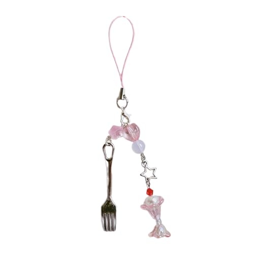 Uqezagpa Modischer Perlen-Gabel-Anhänger, Handy-Charm, einzigartiger Herz-Blumen-Schlüsselanhänger, lebendiger Perlenanhänger für Handy, 145MM, Acryllegierung Uqezagpa Modischer Perlen-Gabel-Anhänger, Handy-Charm, einzigartiger Herz-Blumen-Schlüsselanhänger, lebendiger Perlenanhänger für Handy, 145MM, Acryllegierung von Uqezagpa