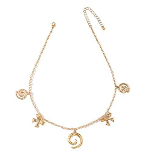 Uqezagpa Muschelanhänger, Halszubehör, trendsetzende Schleife, verzierte Halskette mit Muschel-Anhänger für den täglichen Gebrauch, Küstenzubehör von Uqezagpa