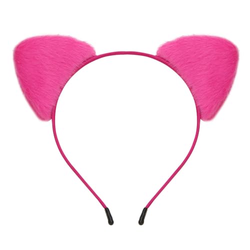 Uqezagpa Niedliche Katzenohr-Kopfbedeckung für Kinder, Halloween, Cosplay, Stirnbänder für Partys oder den Alltag von Uqezagpa