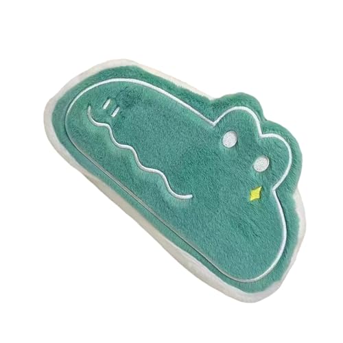 Uqezagpa Plüsch-Federmäppchen mit Reißverschluss, Stifte-Organizer, Reise-Make-up-Tasche für Studenten, Frauen, Büro, Schule, Reisen, Kinder, Schreibwerkzeug, Dinosaurier (Grün) von Uqezagpa