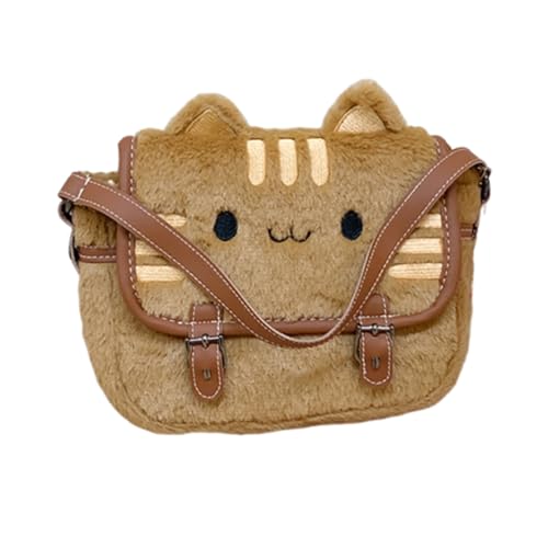 Uqezagpa Plüschkatzen-Umhängetasche, trendige Umhängetasche, ästhetische Handtasche, Cartoon, schöne Kuriertasche für den täglichen Gebrauch, Damen, Plüschkatzen, Schultertasche, trendige Handtasche Uqezagpa Plüschkatzen-Umhängetasche, trendige Umhängetasche, ästhetische Handtasche, Cartoon, schöne Kuriertasche für den täglichen Gebrauch, Damen, Plüschkatzen, Schultertasche, trendige Handtasche von Uqezagpa