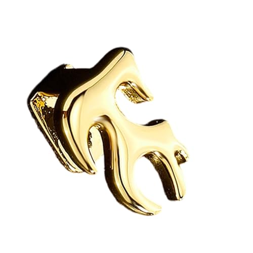 Uqezagpa Practical Fang Grillzs Copper Tooth Caps Teeth Wear Decoration Copper Texture Suitable For Halloween Festival Cosplay Hollow Solid Vampire Fang Grillzs, Hollow, Wie beschrieben, Wie von Uqezagpa