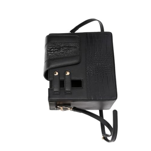 Uqezagpa Praktische Getränketasche, rutschfeste Textur, einfacher Zugriff, PU-Leder, Getränkehalter, Crossbody-Tasche zum Laufen, Radfahren, verstellbarer Riemen, Getränkeflaschenetui, Schwarz , One von Uqezagpa