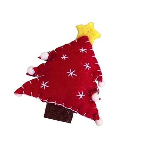 Uqezagpa Realistische Weihnachtsbaum-Haarspange Weihnachtsspange süße flache Haarspange Haarspange Weihnachten Neuheit Haarspange von Uqezagpa