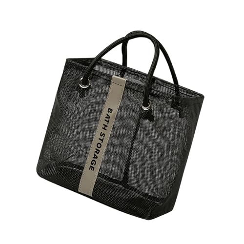 Uqezagpa Reise-Kulturbeutel für Damen und Herren, Duschtasche, Waschraum, Aufbewahrungskorb, Make-up, Kosmetik-Organizer, Schwarz , Length 26.5cm Width 16.5cm Height 25.5cm von Uqezagpa
