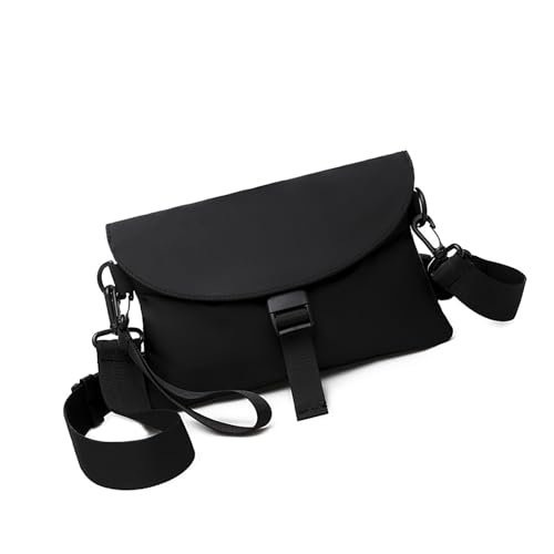 Uqezagpa Reisefreundliche Herren-Umhängetasche, praktische Brusttaschen, wasserdichte Designs, Umhängetasche für alltägliche Abenteuer, verstellbarer Riemen, Schwarz , One Size von Uqezagpa