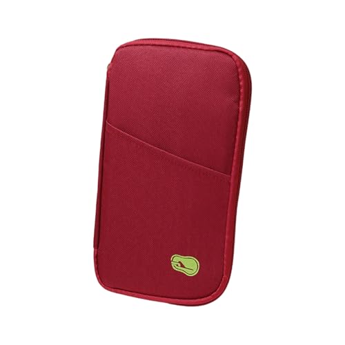 Uqezagpa Reisepass-Etui, sichere Reisebrieftasche, mehrere Fächer, organisierte Aufbewahrungstaschen für Global Essential Business Dokumenten-Organizer von Uqezagpa