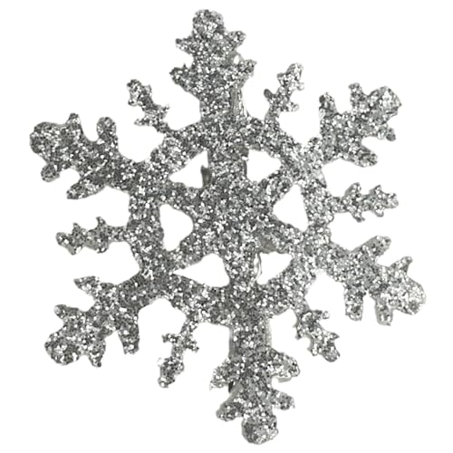 Uqezagpa Schneeflocke Haarspange Weihnachten Haarspange Süße Weihnachten Flache Clip Haarnadel Weihnachten Elegante Haarspange von Uqezagpa