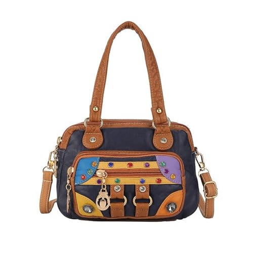 Uqezagpa Schultertasche aus Leder, Clutches, Schultertasche, Handtasche mit Reißverschluss, Damen-Crossbody-Tasche mit abnehmbarem Riemen, Hoboes-Handtasche, B, One Size Uqezagpa Schultertasche aus Leder, Clutches, Schultertasche, Handtasche mit Reißverschluss, Damen-Crossbody-Tasche mit abnehmbarem Riemen, Hoboes-Handtasche, B, One Size von Uqezagpa