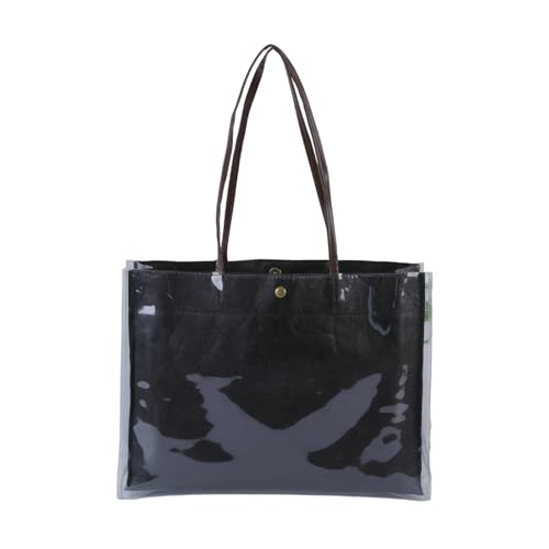 Uqezagpa Schultertasche mit großem Fassungsvermögen, stilvolles Einkaufen, einfaches Geschenk, weiblicher Tragegriff oben, trendige Handtasche, große Kapazität, Damen-Obergriff, modische Handtasche von Uqezagpa