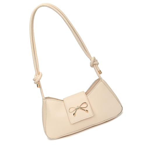 Uqezagpa Schultertaschen für Damen, Geldbörse, Schleife, Umhängetasche, trendige Lederhandtasche, elegante Schleife, Handtasche, Geschenke, Clutch, Geldbörse mit Reißverschluss, beige, One Size Uqezagpa Schultertaschen für Damen, Geldbörse, Schleife, Umhängetasche, trendige Lederhandtasche, elegante Schleife, Handtasche, Geschenke, Clutch, Geldbörse mit Reißverschluss, beige, One Size von Uqezagpa
