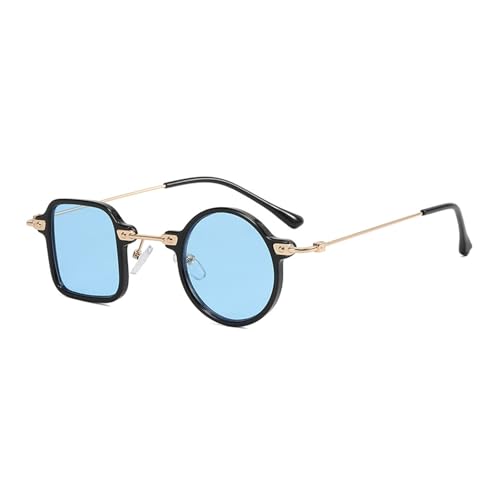 Uqezagpa Sonnenbrille mit Rahmen für Outdoor-Aktivitäten, modische Antiblaulicht-Sonnenbrille, beliebte Brillen zum Fahren und täglichen Augenschutz, Schwarzer Rahmen, blaue Folie von Uqezagpa