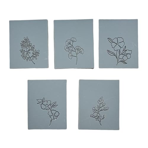 Uqezagpa Stabile Silikon-Ton-Texturblätter mit Geburtsmonat-Blumen-Designs für modische Ohrringe, Schmuckherstellung im Alltag von Uqezagpa