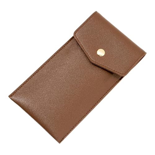 Uqezagpa Stiftehalter aus Leder, für 6–7 Kugelschreiber, Kaffeebraun von Uqezagpa