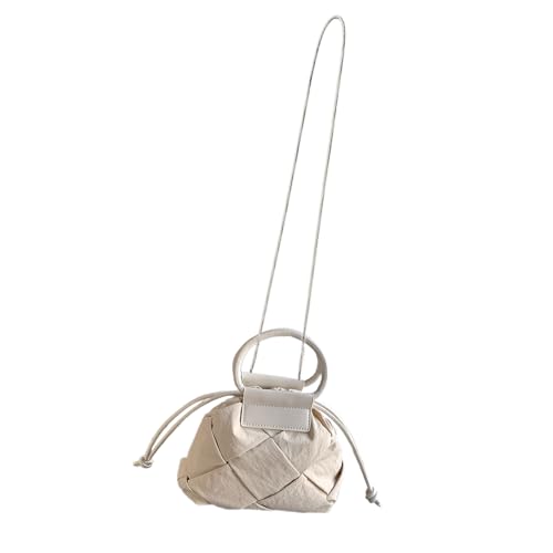Uqezagpa Stilvolle, gesteppte Umhängetasche, gepolstert, Nylon, lässige Umhängetasche mit verstellbarem Riemen, ideal für Damen, trendige Damen-Umhängetasche, beige, One Size Uqezagpa Stilvolle, gesteppte Umhängetasche, gepolstert, Nylon, lässige Umhängetasche mit verstellbarem Riemen, ideal für Damen, trendige Damen-Umhängetasche, beige, One Size von Uqezagpa