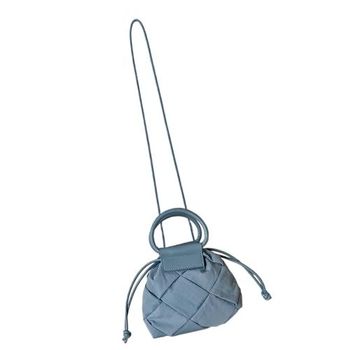 Uqezagpa Stilvolle, gesteppte Umhängetasche, gepolstert, Nylon, lässige Umhängetasche mit verstellbarem Riemen, ideal für Damen, trendige Damen-Umhängetasche, blau, One Size Uqezagpa Stilvolle, gesteppte Umhängetasche, gepolstert, Nylon, lässige Umhängetasche mit verstellbarem Riemen, ideal für Damen, trendige Damen-Umhängetasche, blau, One Size von Uqezagpa