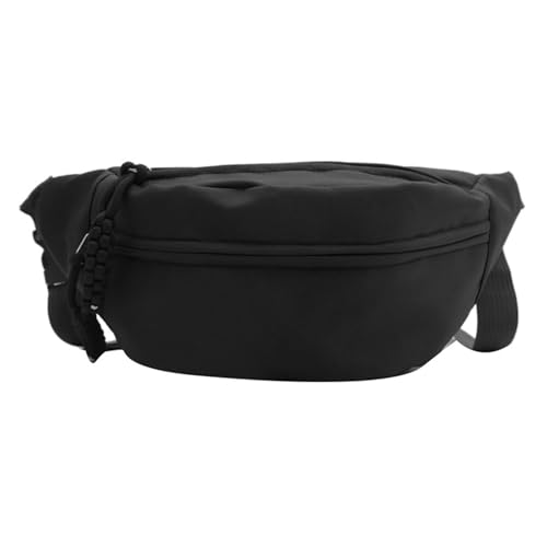 Uqezagpa Stilvolle Damen-Umhängetasche, Umhängetasche, Brusttasche, Brusttasche, Geldbörse, für Reisen und Sport, bequem, Hüfttasche, Schultertasche, Schwarz , One Size von Uqezagpa