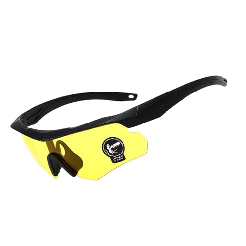 Uqezagpa Stilvolle Herren-Sonnenbrille für Strand- und Bergabenteuer, schützende Herren-Sonnenbrille, farbige Gläser, ergonomisch, D von Uqezagpa