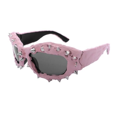 Uqezagpa Stilvolle Sonnenbrille für Mädchen, Jungen, Foto-Requisiten, Reisen, Hip-Hop-Schattierungen, Nieten, Hip-Hop-Brille, Mädchen, Jungen, Schattierungen, schwarzer Rahmen, a Uqezagpa Stilvolle Sonnenbrille für Mädchen, Jungen, Foto-Requisiten, Reisen, Hip-Hop-Schattierungen, Nieten, Hip-Hop-Brille, Mädchen, Jungen, Schattierungen, schwarzer Rahmen, a von Uqezagpa
