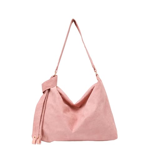 Uqezagpa Stilvolle Umhängetasche aus Wildlederimitat für Damen, Mehrzweck-Umhängetasche mit geräumigem Innenraum, für den täglichen Gebrauch, unverzichtbare Schultertasche aus Wildlederimitat, B, One von Uqezagpa