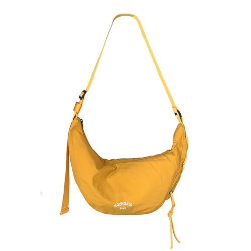 Uqezagpa Stilvolle lässige Knödeltasche, japanische Umhängetasche, Schultertasche, großes Fassungsvermögen, für den täglichen Gebrauch und Reisen, japanische Umhängetasche, gelb, One Size Uqezagpa Stilvolle lässige Knödeltasche, japanische Umhängetasche, Schultertasche, großes Fassungsvermögen, für den täglichen Gebrauch und Reisen, japanische Umhängetasche, gelb, One Size von Uqezagpa