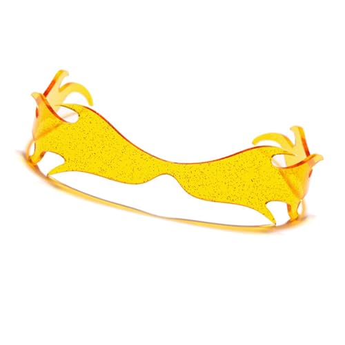 Uqezagpa Stoßfeste Sonnenbrille, bequem, winddicht, geeignet für Musikfestivals, Mode, gelb Uqezagpa Stoßfeste Sonnenbrille, bequem, winddicht, geeignet für Musikfestivals, Mode, gelb von Uqezagpa