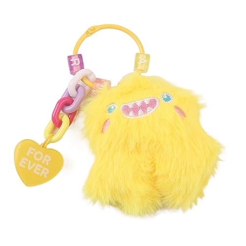 Uqezagpa Süße Schlüsselbund Cartoon Monsters Keyring Für Frauen Modemodier Anhänger Keychain Rucksack Keyring Tasche Charme von Uqezagpa