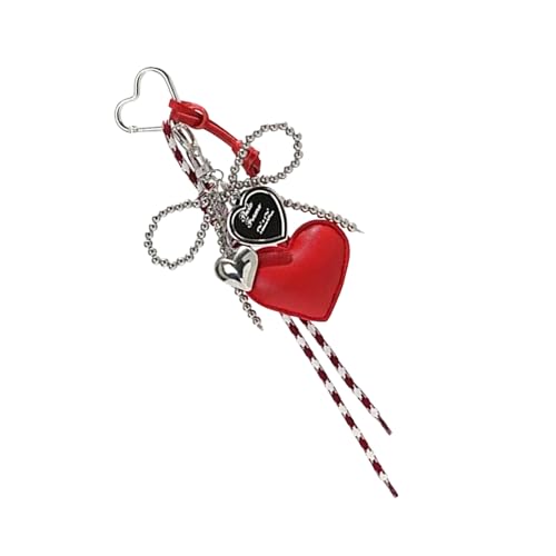 Uqezagpa Trendy Bag Ornament Bowknot Und PU Leder Herz Anhänger Keychain Handgemachte Geflochtene Lanyard Keyring Für Frauen Mädchen Uqezagpa Trendy Bag Ornament Bowknot Und PU Leder Herz Anhänger Keychain Handgemachte Geflochtene Lanyard Keyring Für Frauen Mädchen von Uqezagpa