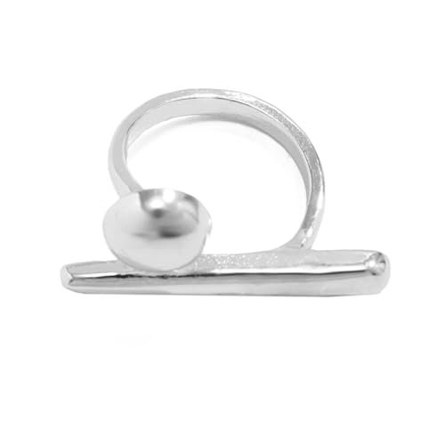 Uqezagpa Übertriebene Schleifenringe in Gold und Silber, Doppelschleifenringe für Damen, modisch, offen, verstellbar, offener Schmuck für Paare, Silver, Wie beschrieben, Wie beschrieben von Uqezagpa