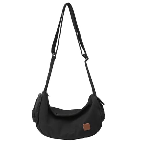 Uqezagpa Umhängetasche aus Segeltuch für Damen und Herren, für Herbst und Winter, große Kapazität, Messenger, Schule, für tägliche Reisen, modische Schultertasche, große Kapazität, Crossbody, Pendeln von Uqezagpa